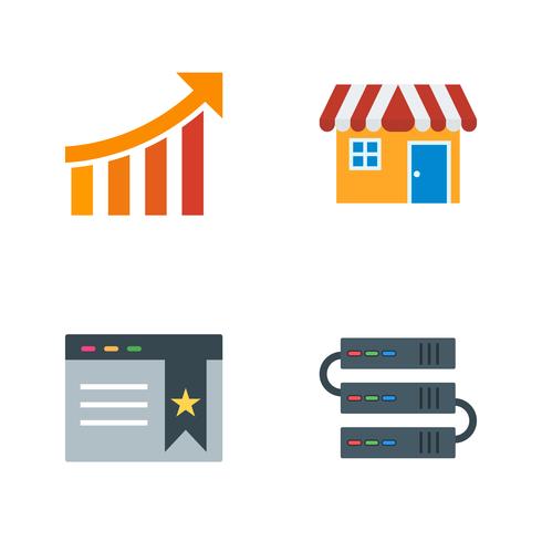 Conjunto de vetor SEO Search Engine Optimization Icons