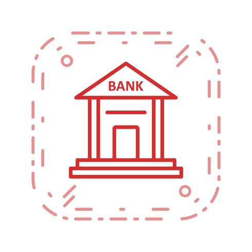 Ícone de vetor de banco
