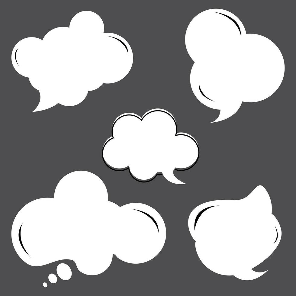 conjunto de ícones de bolha de fala vetor