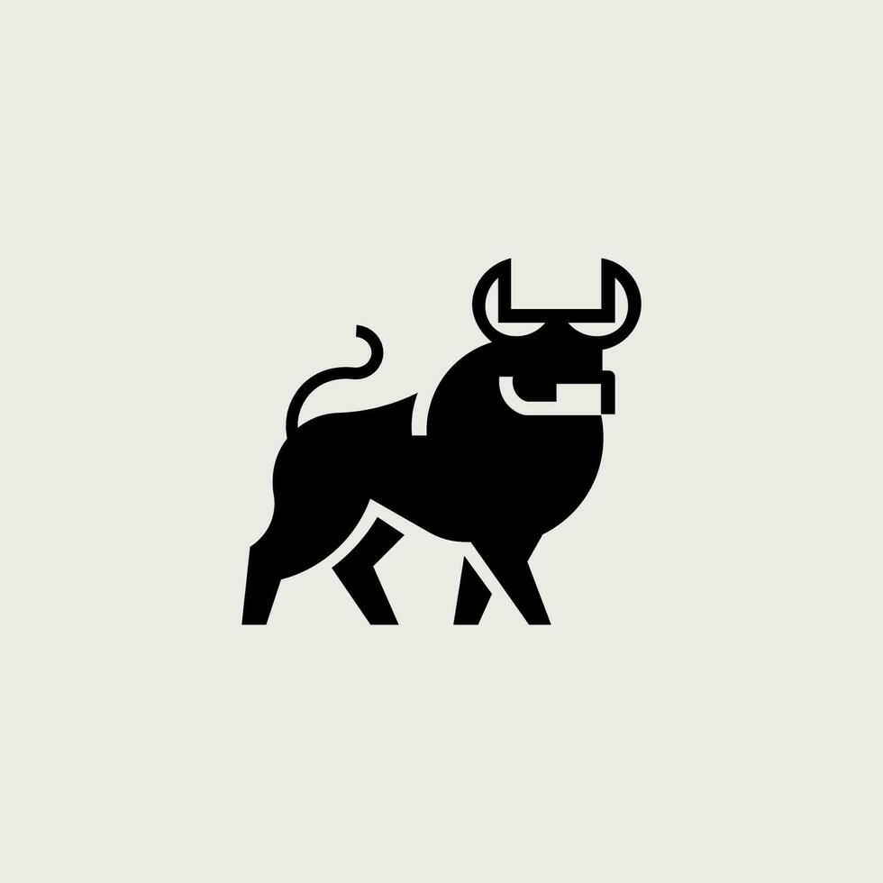 vetor ilustração do touro logotipo