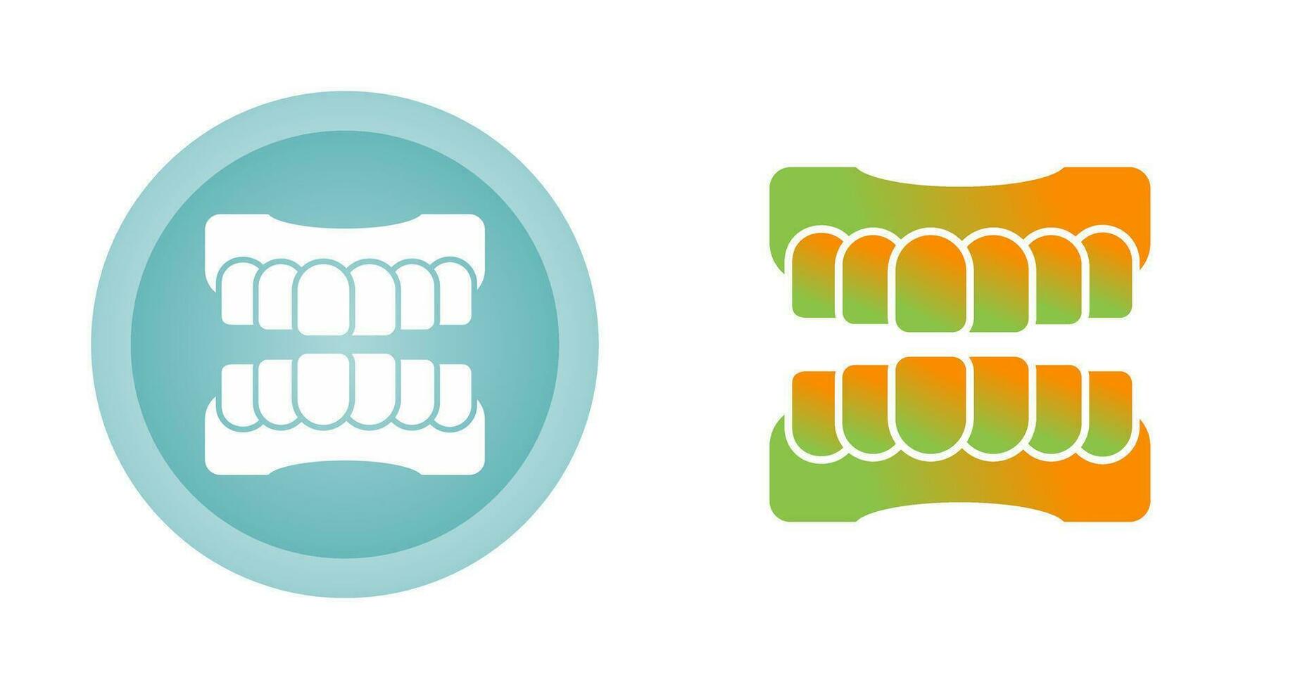 ícone de vetor de dentadura