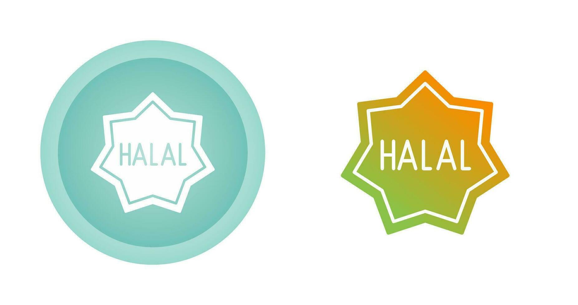 ícone de vetor halal