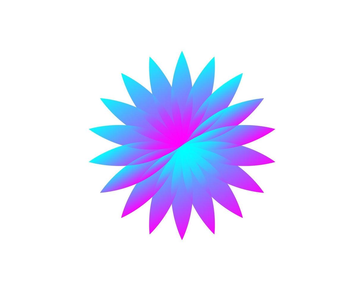 projeto do ícone do logotipo da flor abstrata. símbolo de linha de coroa elegante. sinal de vetor premium universal.