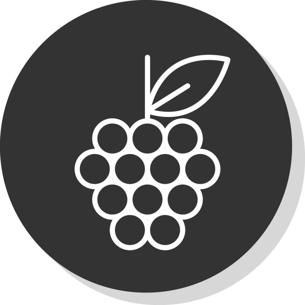 design de ícone de vetor de uvas