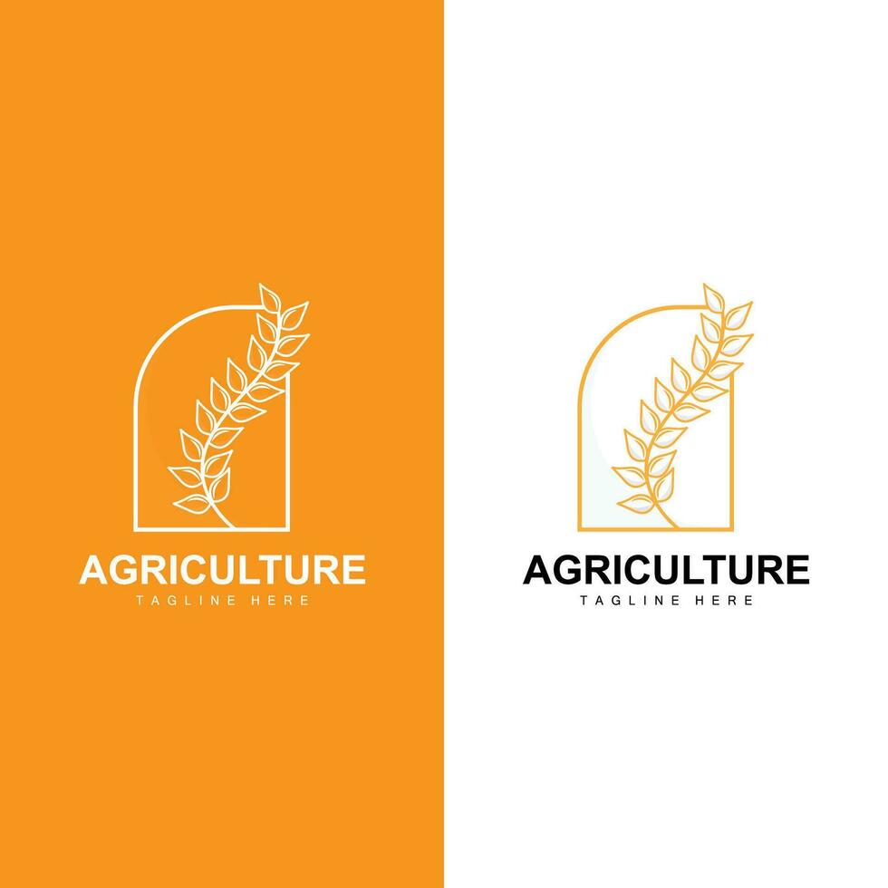 arroz logotipo, Fazenda trigo logotipo projeto, vetor símbolo ícone gráfico ilustração