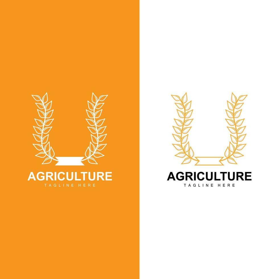 arroz logotipo, Fazenda trigo logotipo projeto, vetor símbolo ícone gráfico ilustração