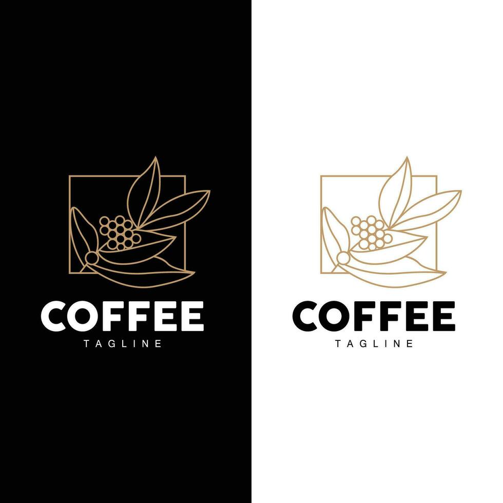 café logotipo projeto, café árvore beber vetor, modelo símbolo ilustração vetor