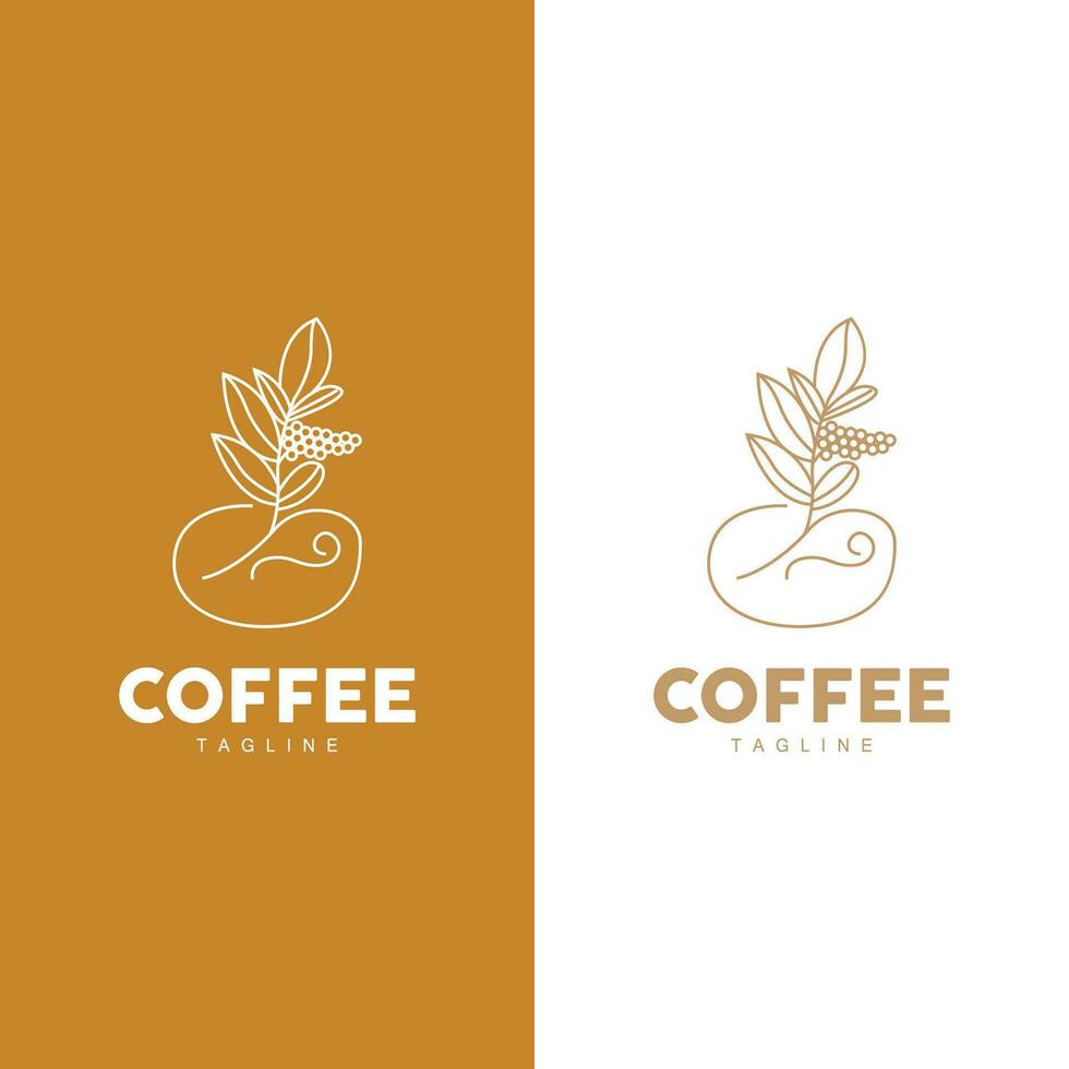 café logotipo projeto, café árvore beber vetor, modelo símbolo ilustração vetor