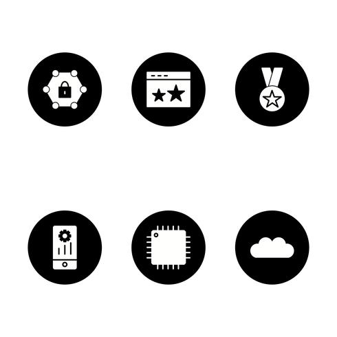 Conjunto de vetor SEO Search Engine Optimization Icons