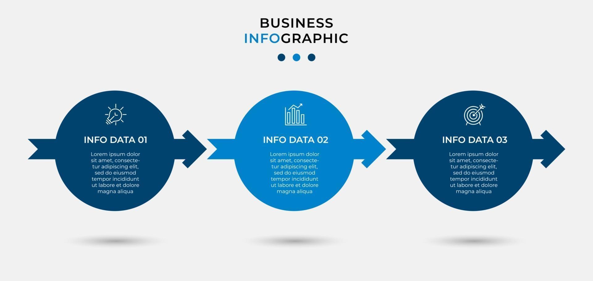 modelo mínimo de infográficos de negócios. linha do tempo com 6 etapas, opções e ícones de marketing. Infográfico linear de vetor com dois elementos de círculo conectado. pode ser usado para apresentação. vetor eps10