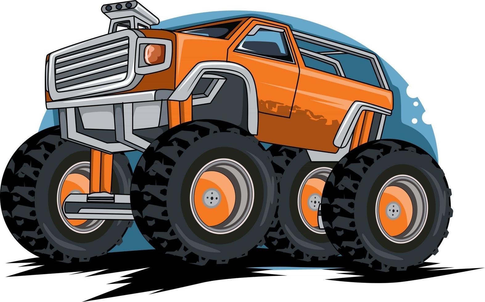 vetor de ilustração de caminhão monstro off road