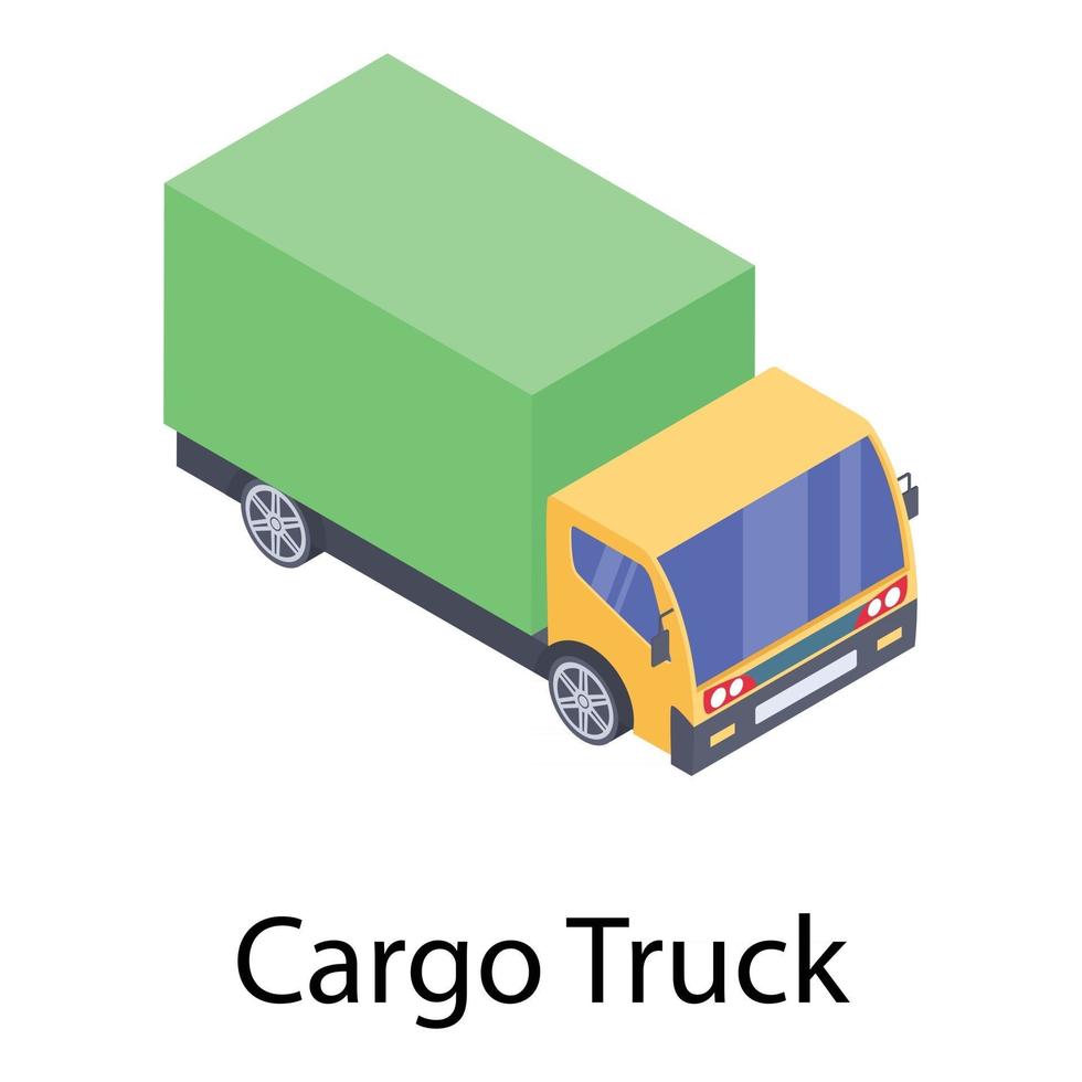 conceitos de caminhão de carga vetor