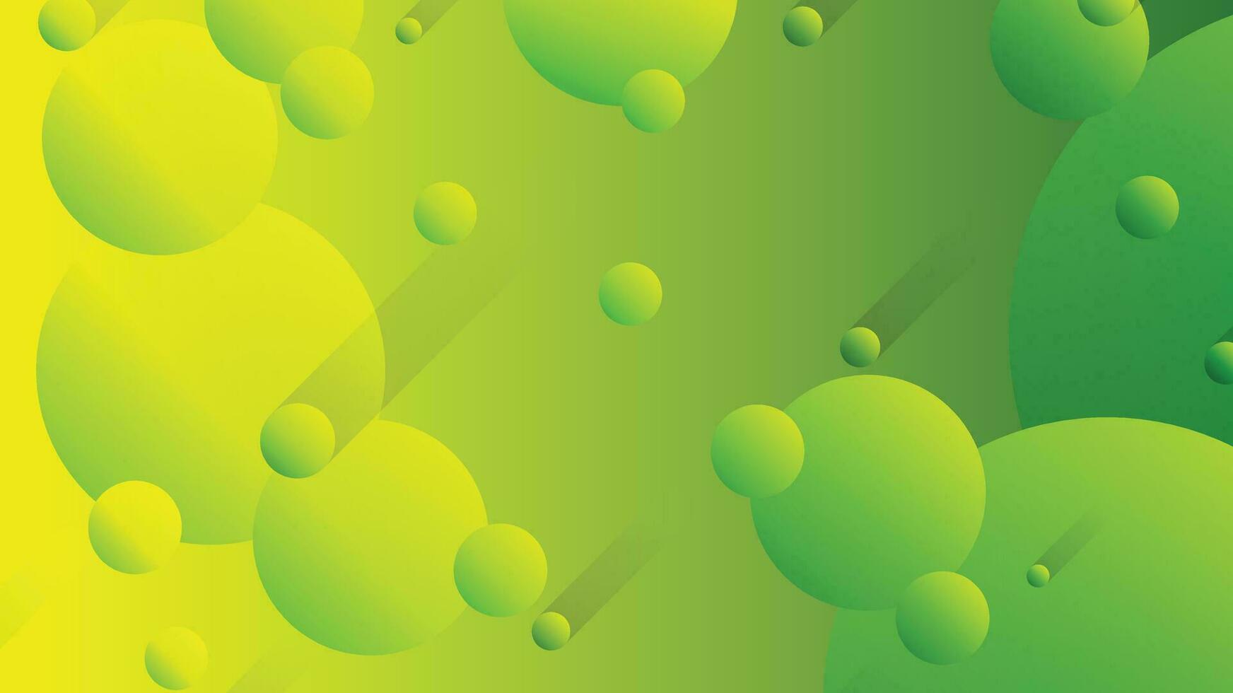 verde e amarelo abstrato círculo gradiente moderno gráfico fundo vetor