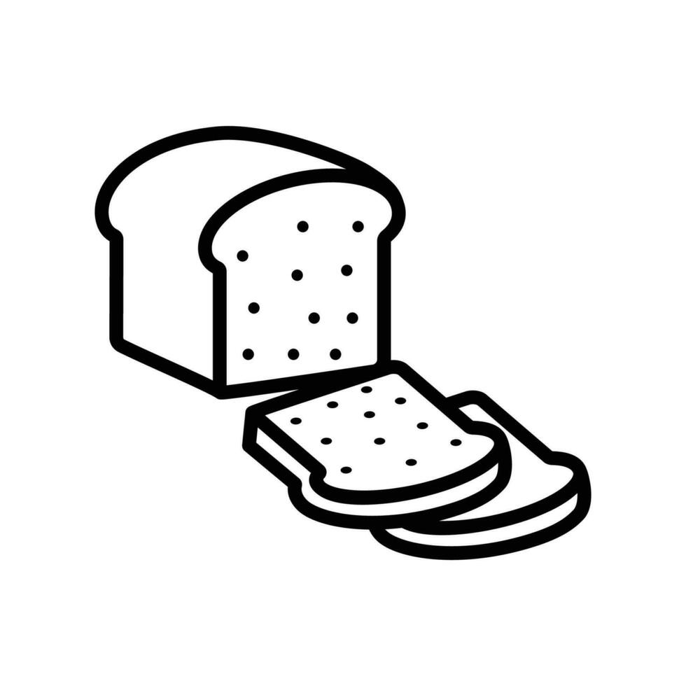 pão ícone vetor Projeto modelo dentro branco fundo
