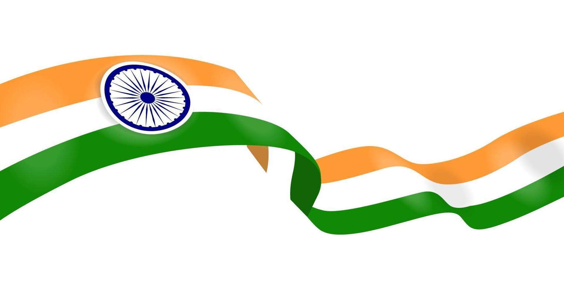 imagem vetorial da bandeira nacional indiana vetor