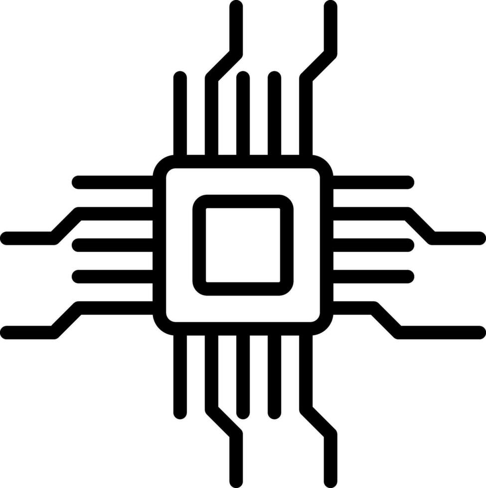 design de ícone de vetor de chip