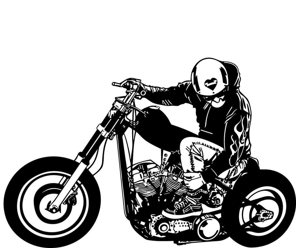 uma homem equitação em moda motocross motocicleta vetor