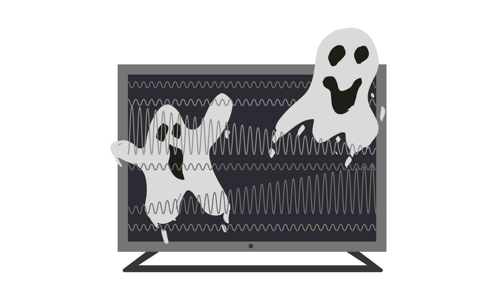 televisão ondas fundo, não sinal. fantasma conceito. vetor