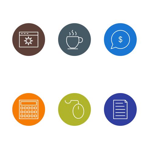 Conjunto de vetor SEO Search Engine Optimization Icons