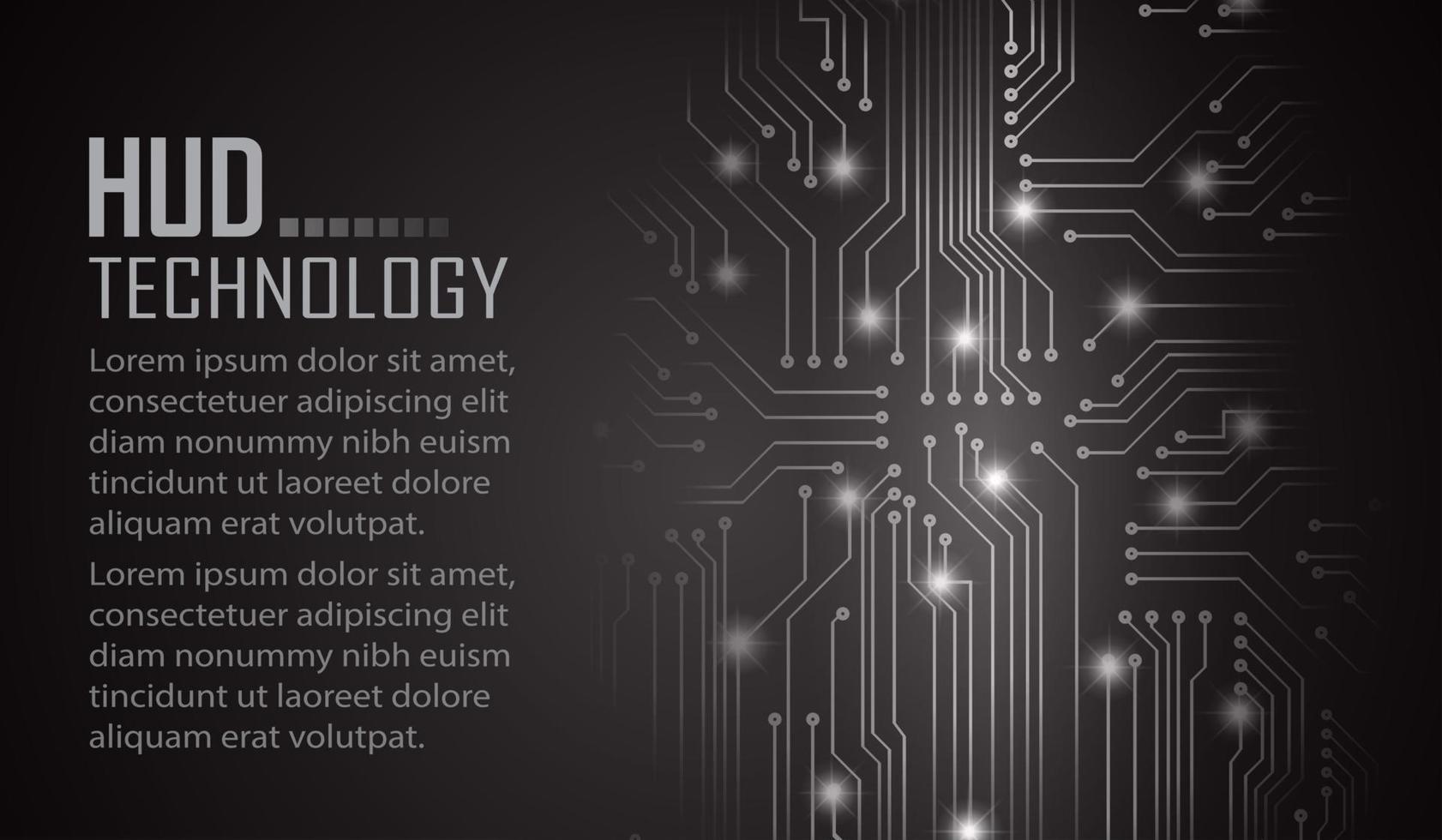 fundo de conceito de tecnologia futura de circuito cibernético vetor