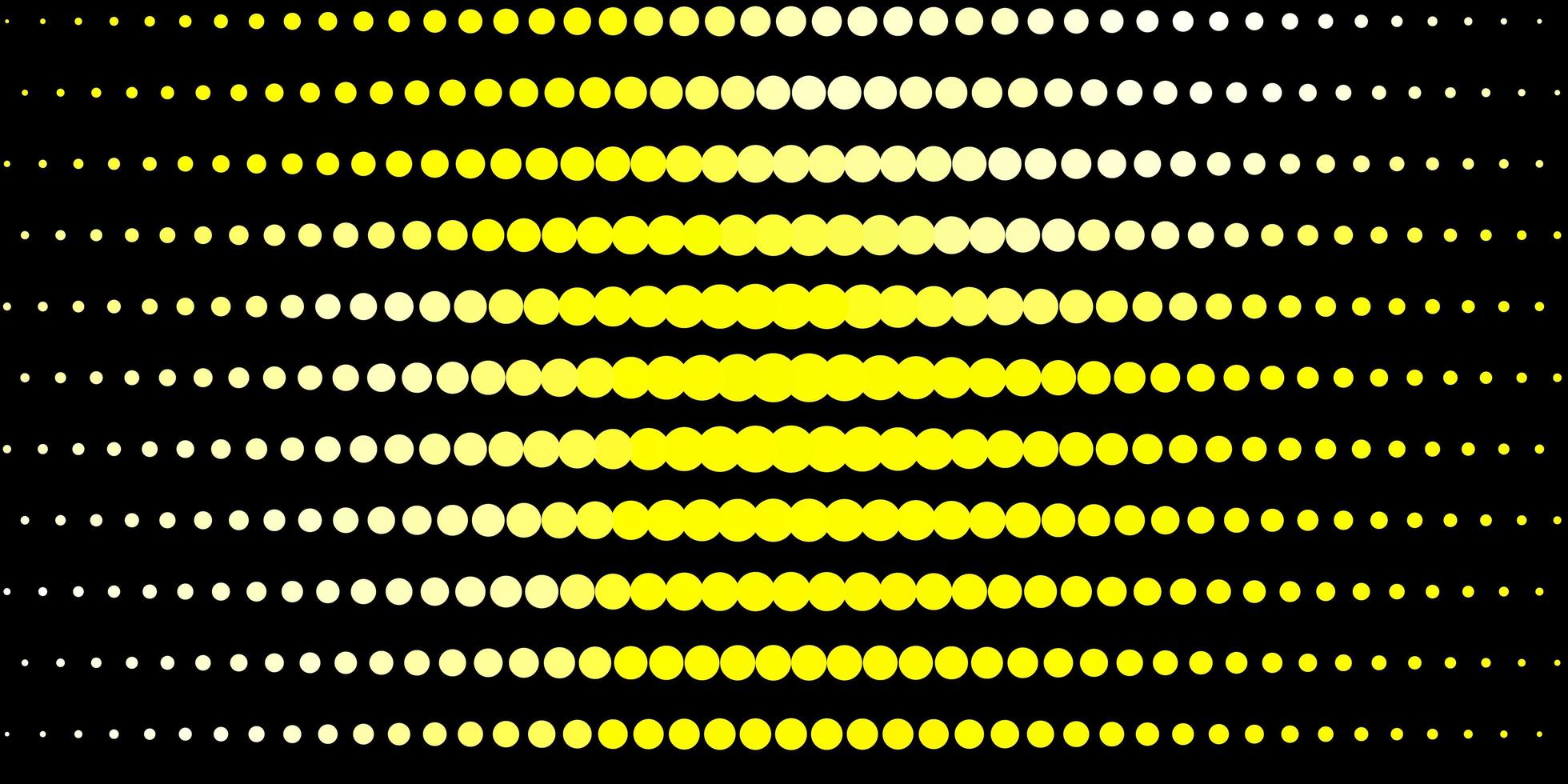modelo de vetor amarelo claro com círculos.