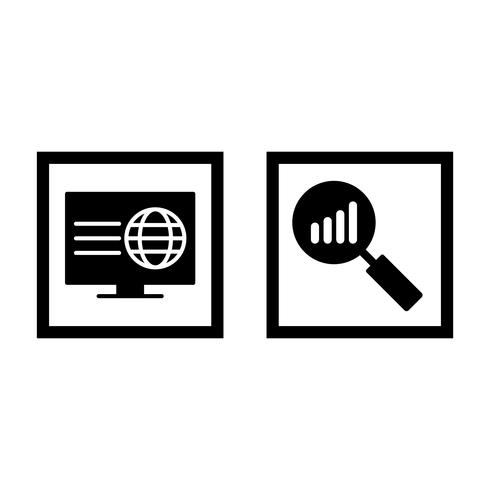 Conjunto de vetor SEO Search Engine Optimization Icons