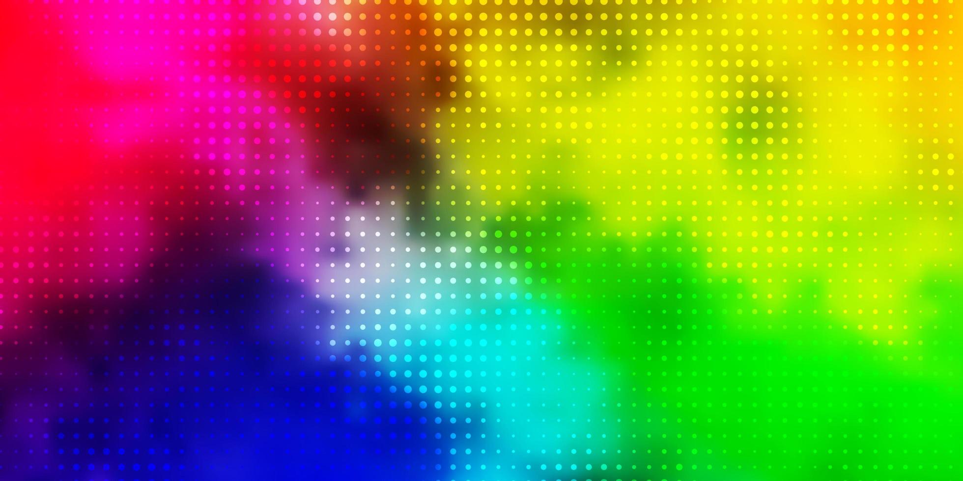 luz de fundo vector multicolor com bolhas.