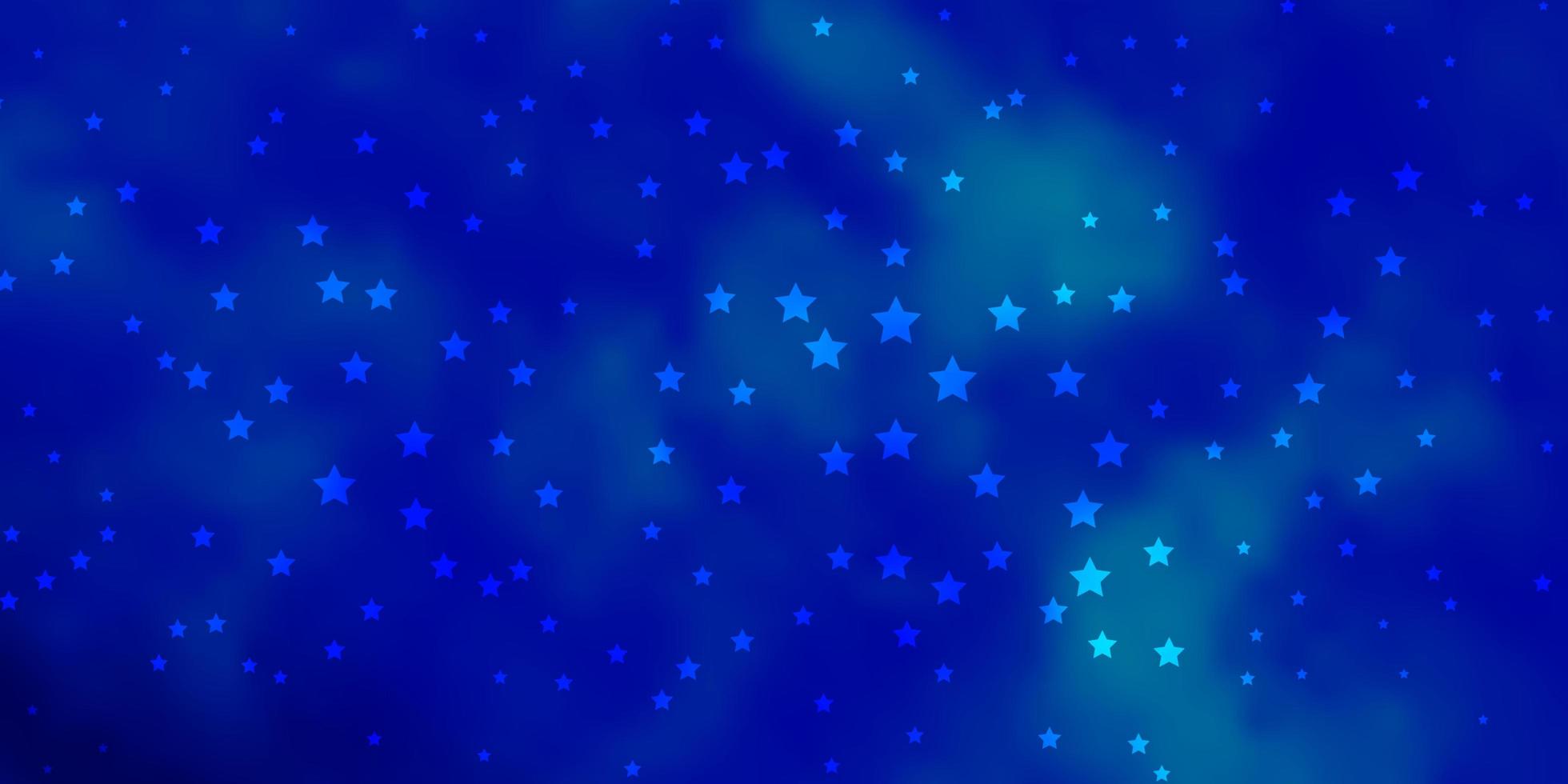 fundo vector azul escuro com estrelas coloridas.