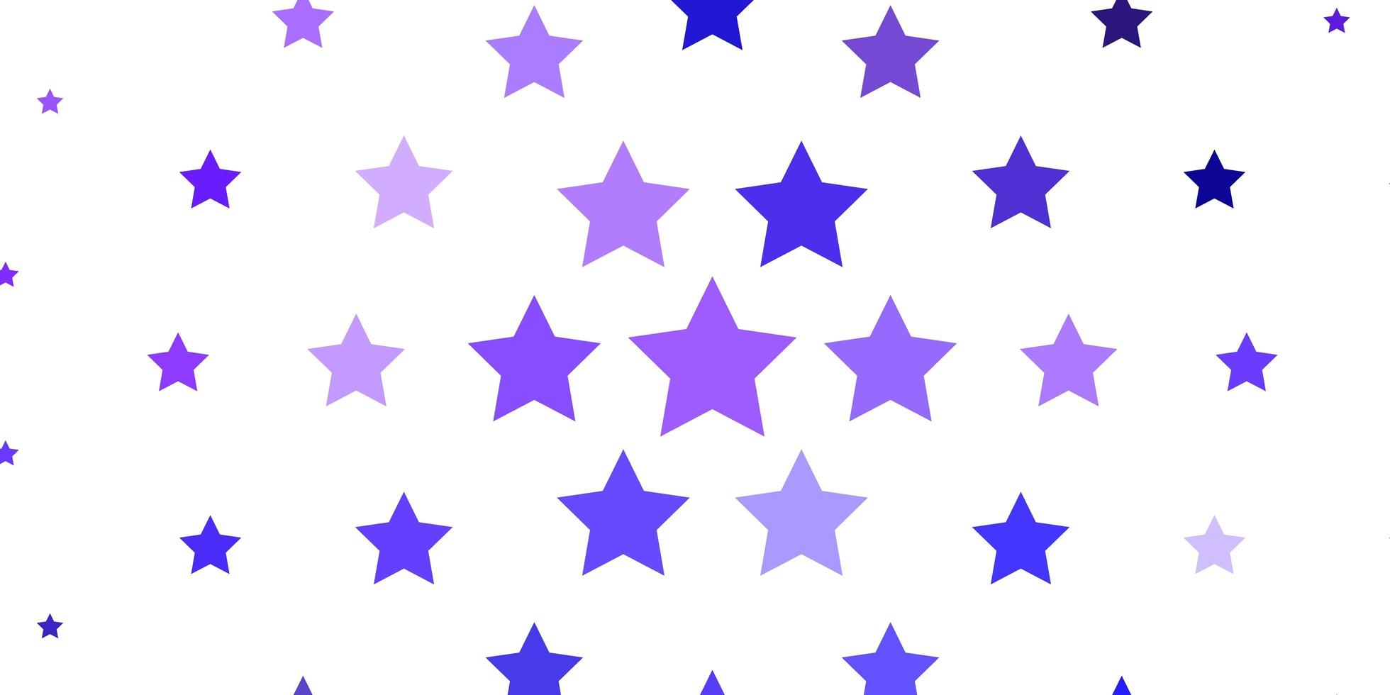 fundo vector roxo claro com estrelas coloridas.