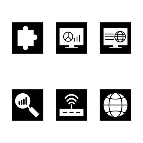 Conjunto de vetor SEO Search Engine Optimization Icons