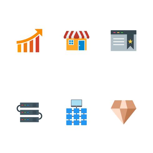 Conjunto de vetor SEO Search Engine Optimization Icons