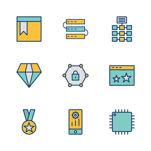 Conjunto de vetor SEO Search Engine Optimization Icons