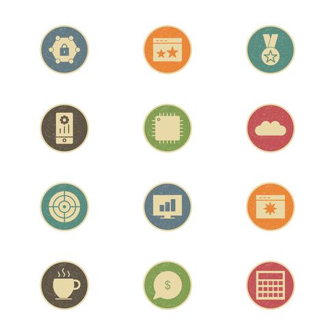 Conjunto de vetor SEO Search Engine Optimization Icons