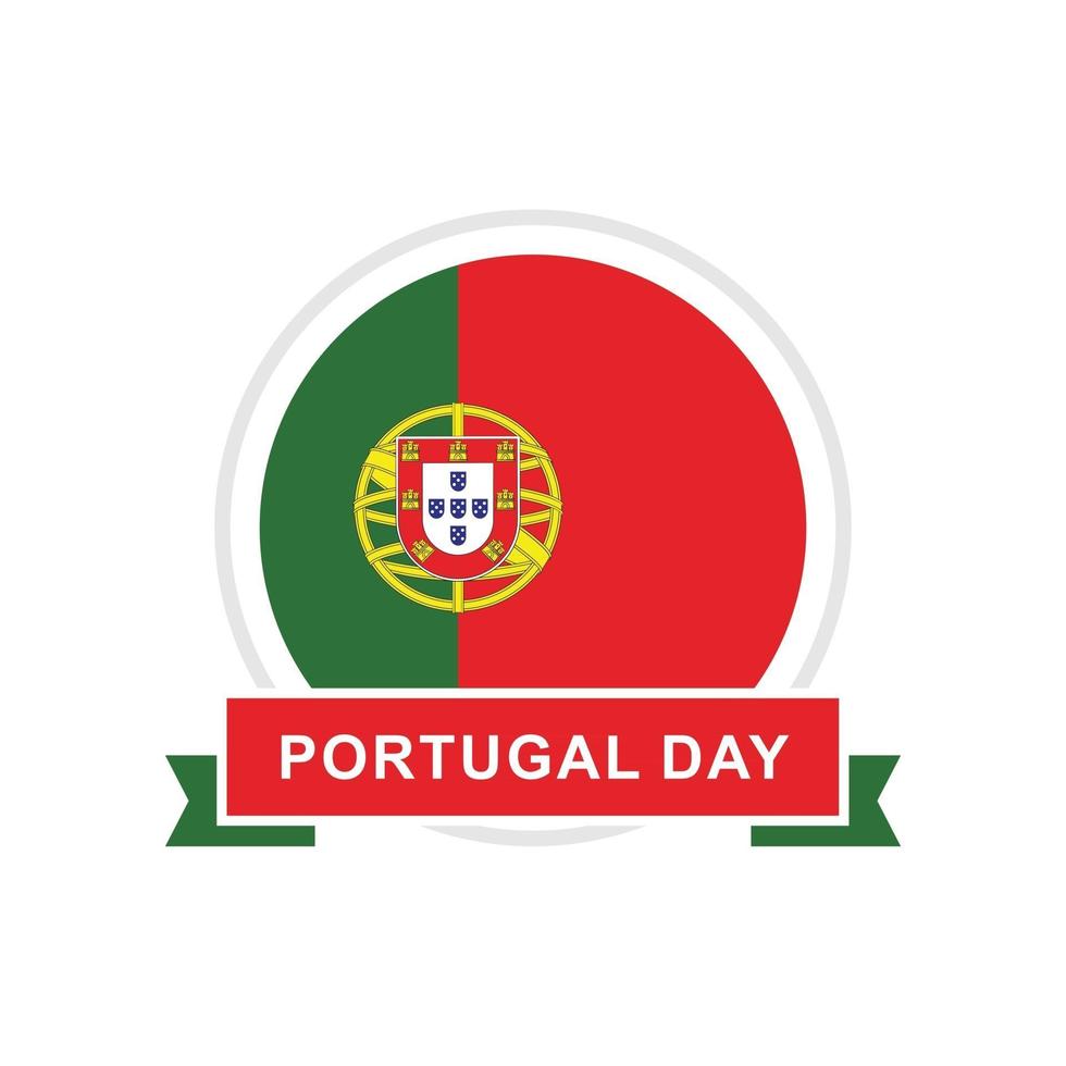 vetor de design do dia de portugal