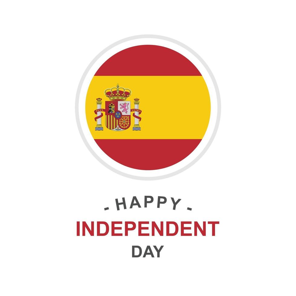 vetor de design do dia da espanha