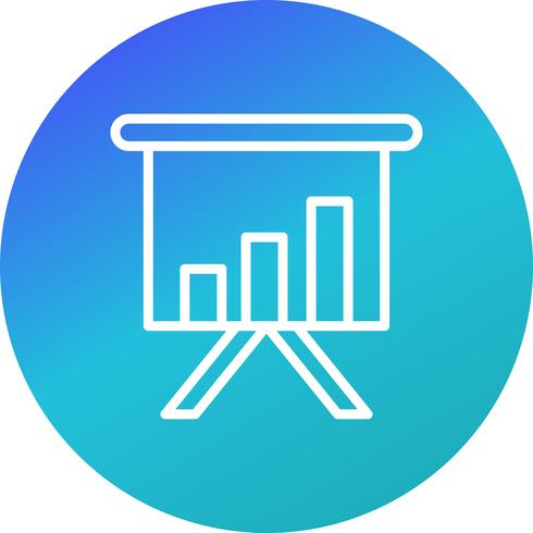 Ícone de vetor de apresentação de negócios