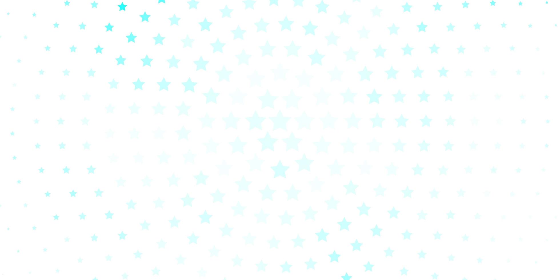 fundo vector azul claro com estrelas coloridas.