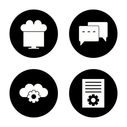 Conjunto de vetor SEO Search Engine Optimization Icons