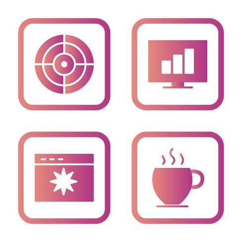 Conjunto de vetor SEO Search Engine Optimization Icons