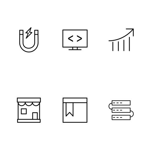 Conjunto de vetor SEO Search Engine Optimization Icons