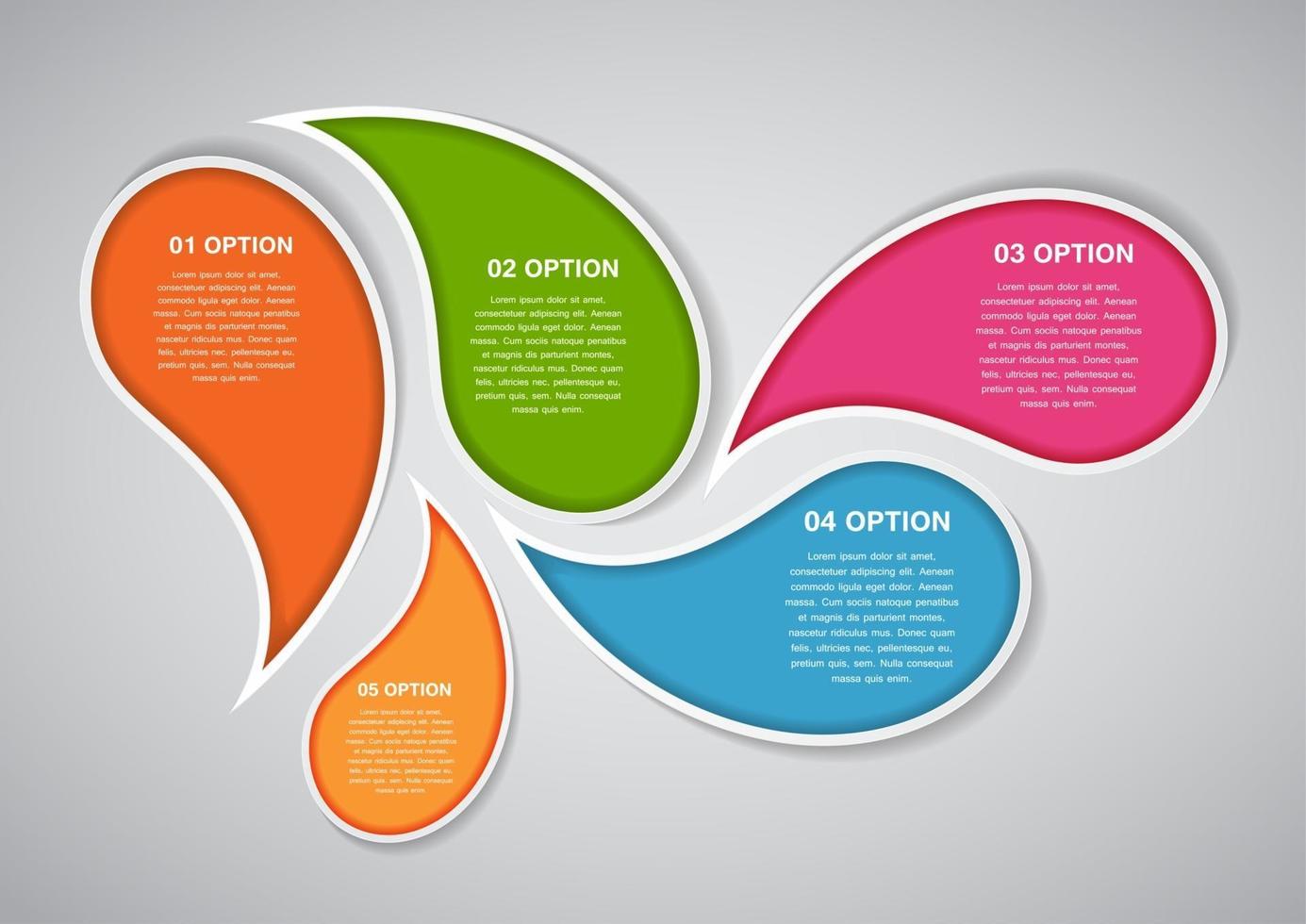 modelo de infográfico para ilustração vetorial de negócios vetor