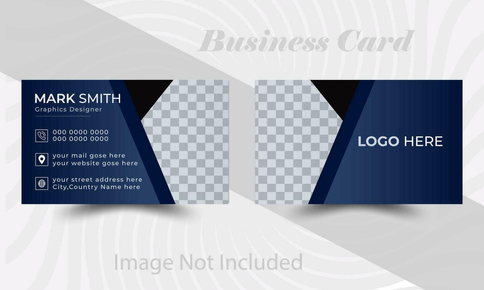mínimo Individual o negócio cartão disposição, criativo e moderno o negócio cartão modelo vetor