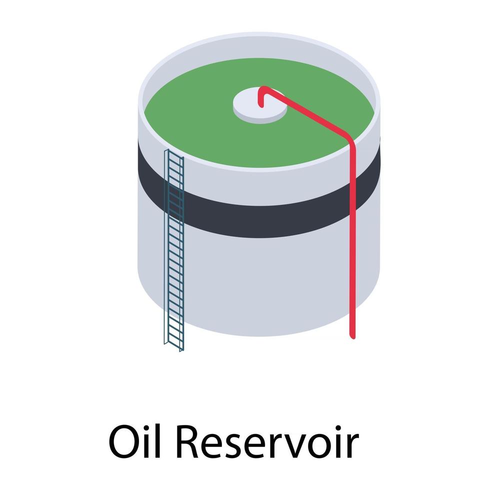 tanque reservatório de óleo vetor