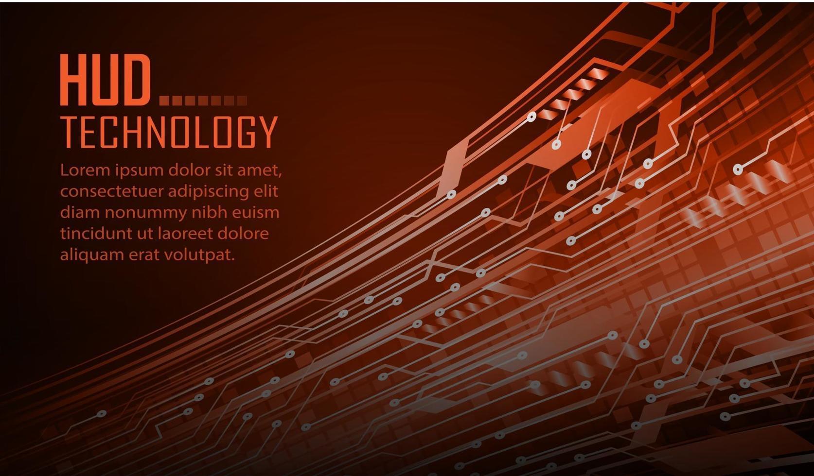 fundo de conceito de tecnologia futura de circuito cibernético vetor