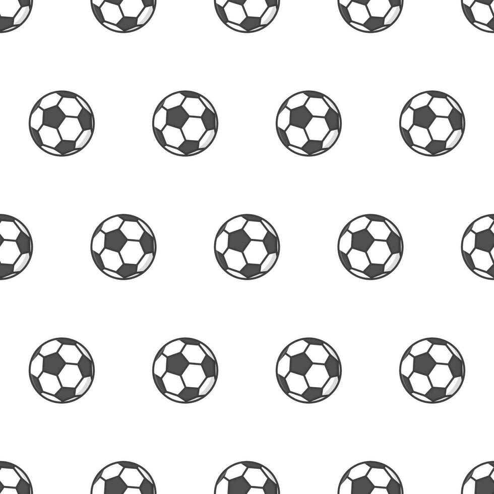 futebol bolas desatado padronizar em uma branco fundo. futebol tema vetor ilustração