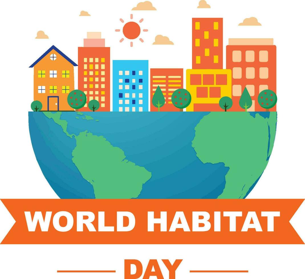 dia mundial do habitat vetor