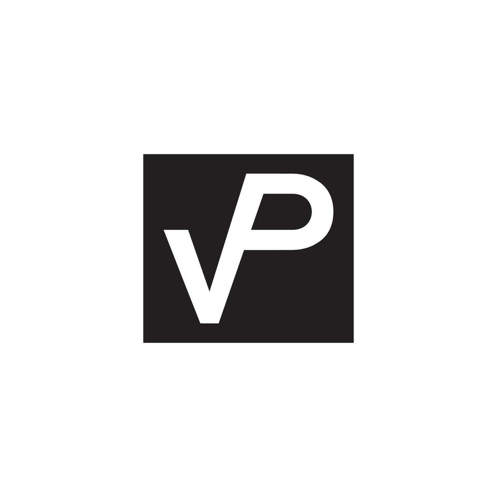 vp minimalista logotipo Projeto modelo vetor