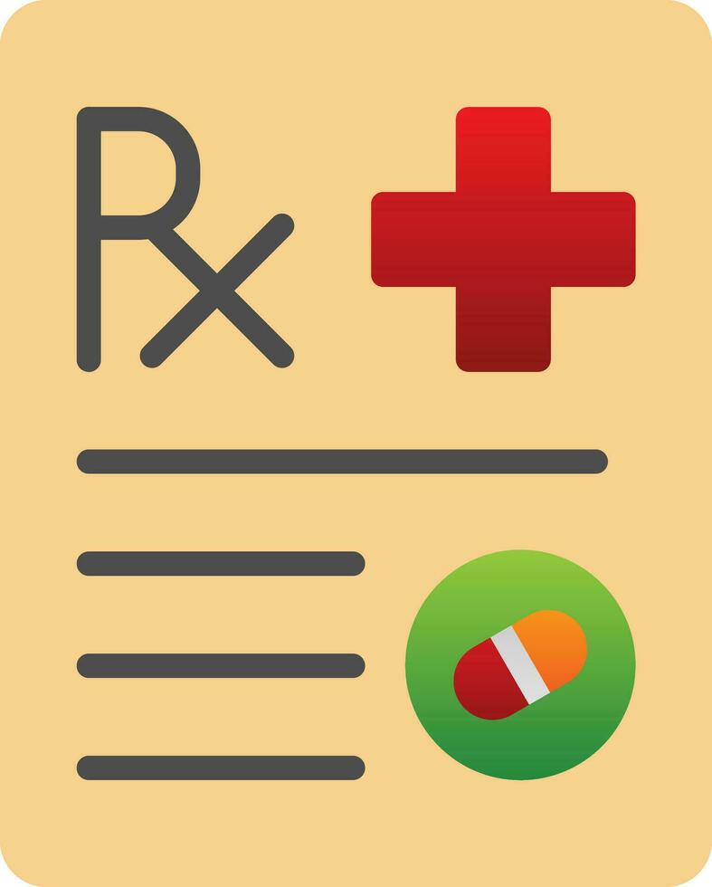 design de ícone de vetor de prescrição