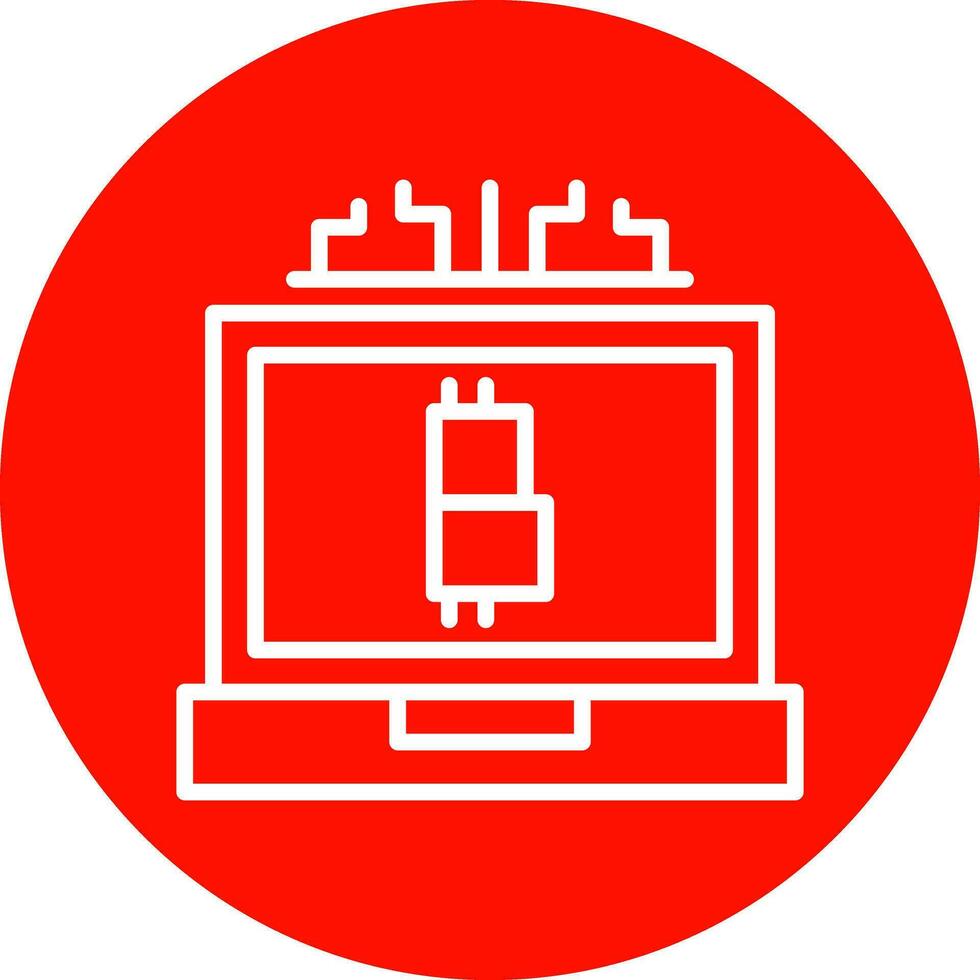 digital moeda vetor ícone Projeto