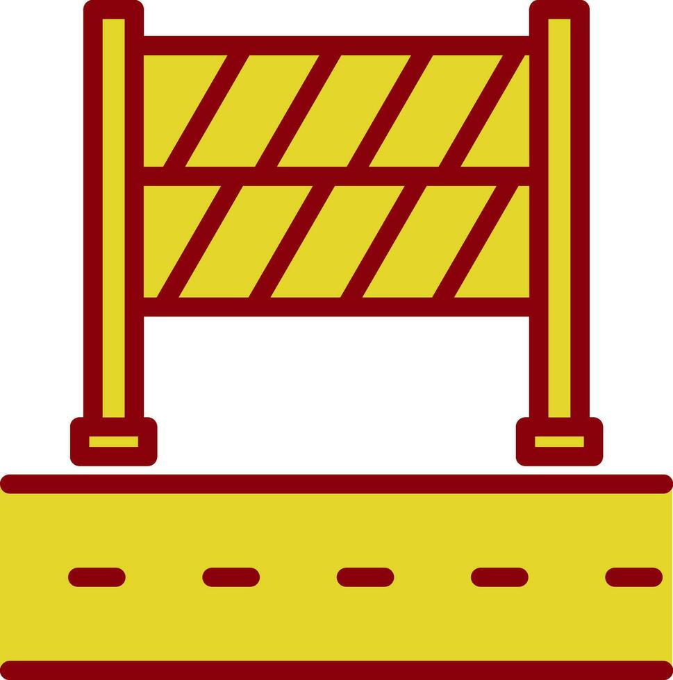 design de ícone de vetor de bloqueio de estrada